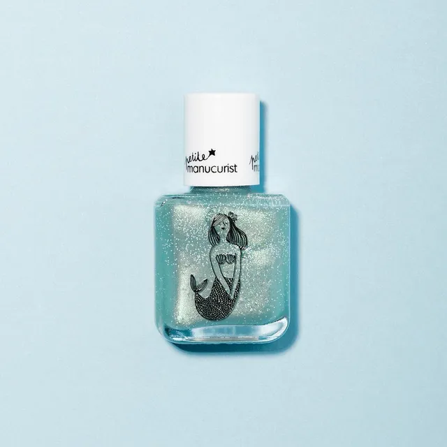 manicurist-bonnie-la-sir-ne-vernis-enfant-bleu-paillet image 1