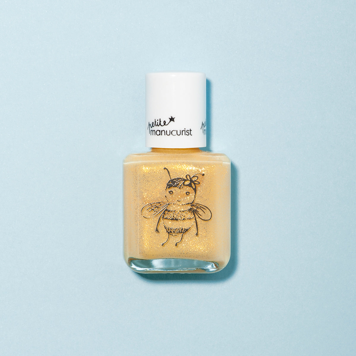 manicurist-pia-l-abeille-vernis-enfant-jaune-paillet-l-eau image 1