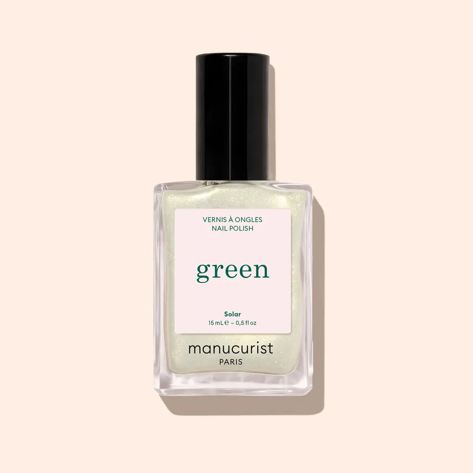 manicurist-green-solar-vernis-ongles-blanc-dor-paillet image 1