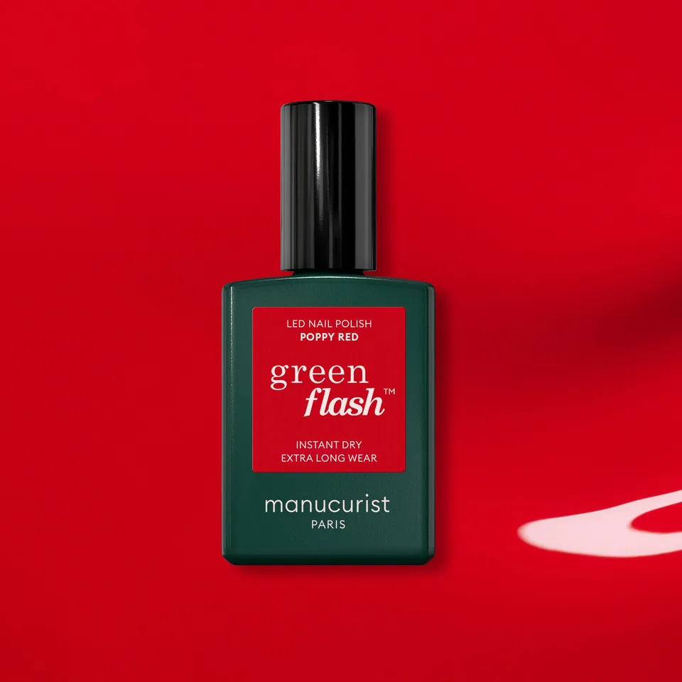 manucurist-green-flash-poppy-red-vernis-semi-permanent-rouge-vif image 1