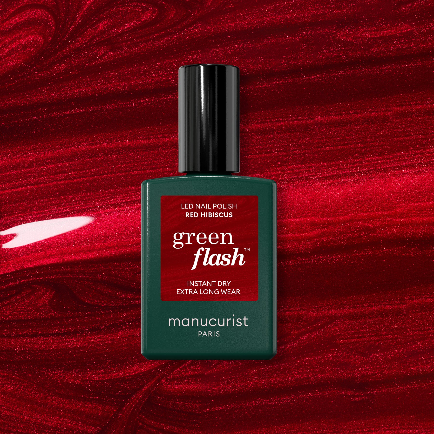 manicurist-green-flash-vernis-semi-permanent-red-hibiscus-iris-15ml image 1