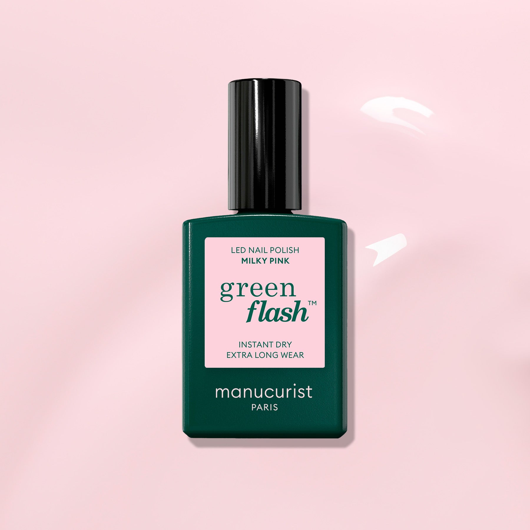 manicurist-green-flash-vernis-milky-pink-rose-laiteux image 1