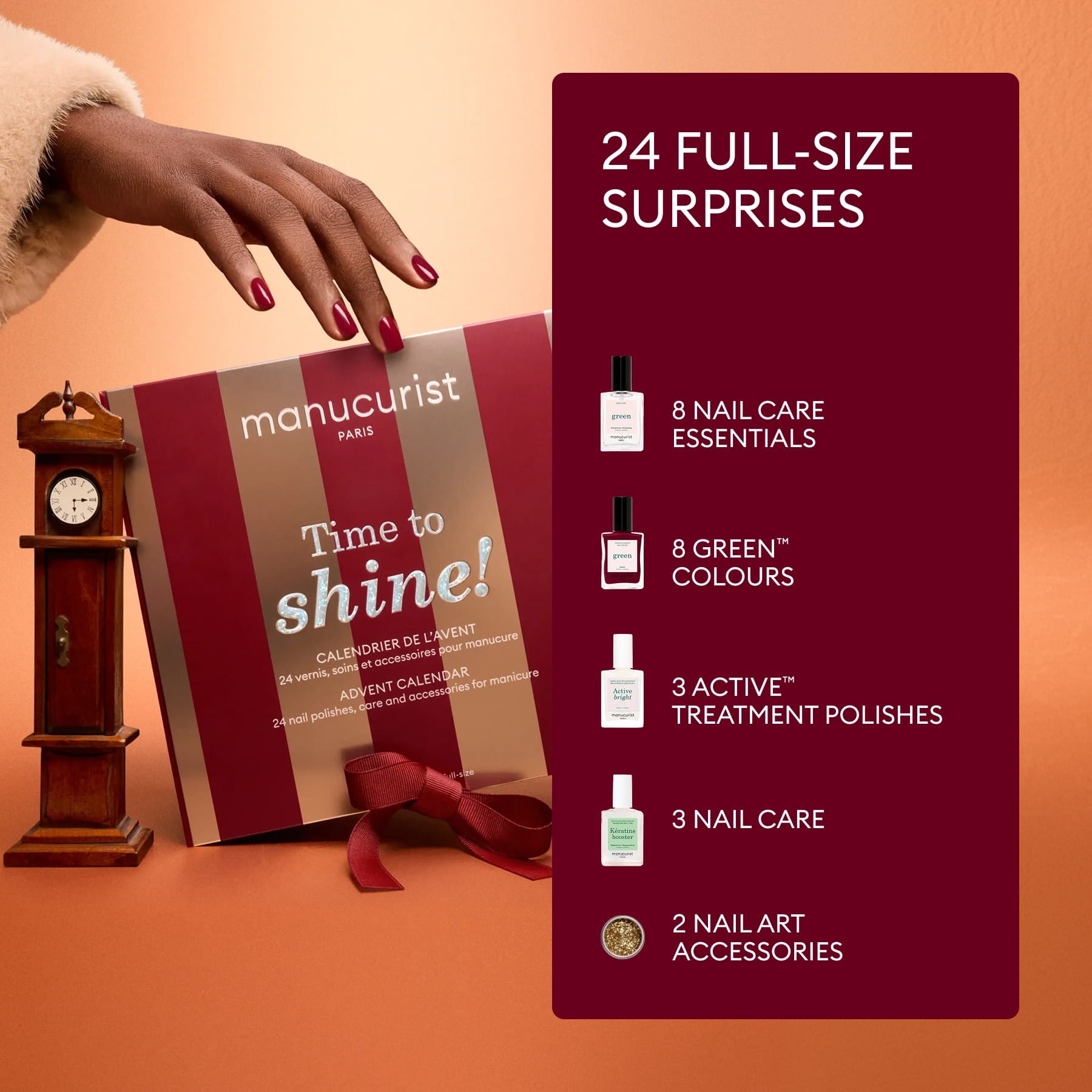 manicurist-green-calendrier-de-l-avent-time-to-shine-vernis-24-pi-ces image 2