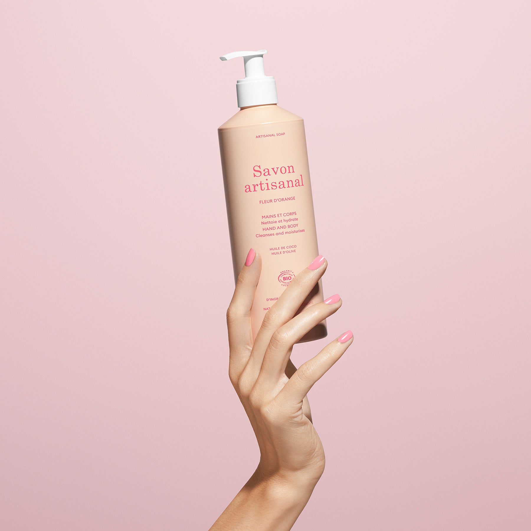 manicurist-soins-savon-artisanal-fleur-d-orange-savon-500ml-bio image 2