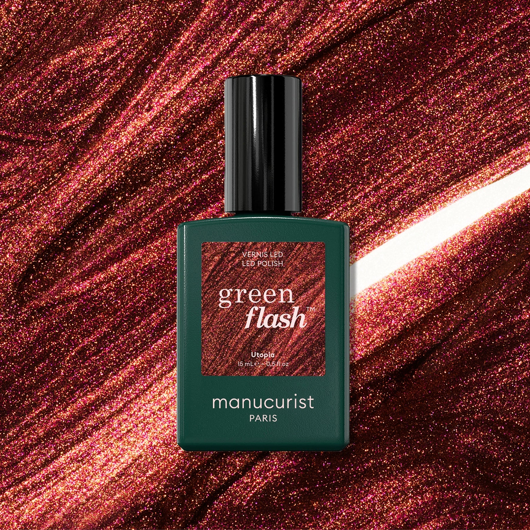 manucurist-green-flash-utopia-vernis-semi-permanent-cuivr image 1