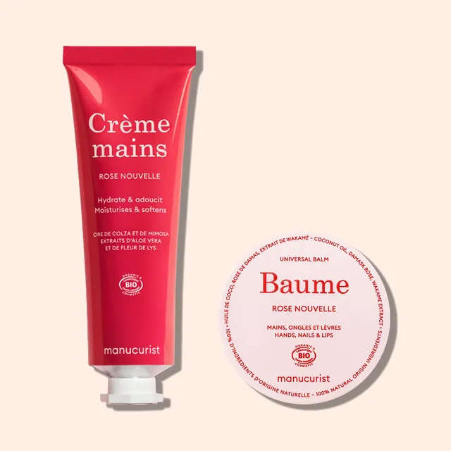 manicurist-soins-duo-baume-cr-me-mains-rose-nouvelle image 1