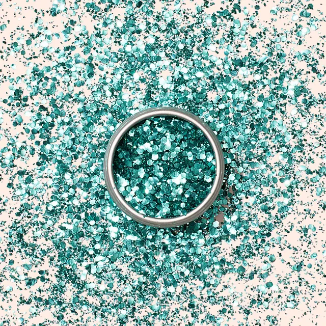 manicurist-paillettes-biod-gradables-turquoise-nail-art-bleu image 1