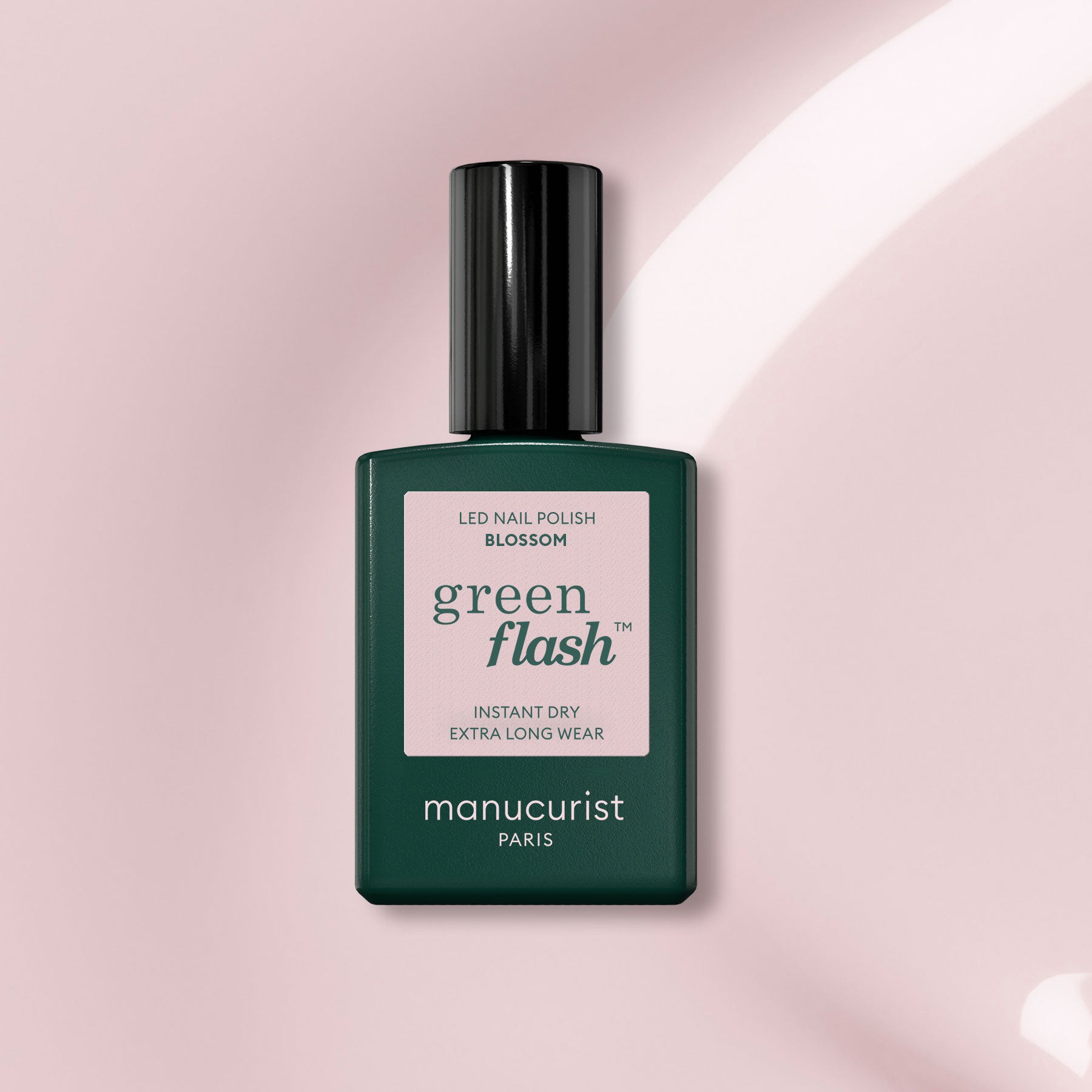 manicurist-green-flash-blossom-vernis-semi-permanent-rose image 1
