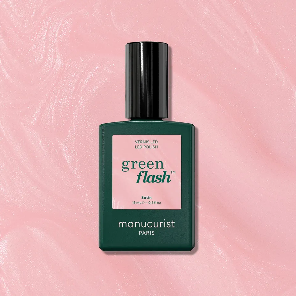 manucurist-green-flash-satin-vernis-semi-permanent-ros-nacr image 1