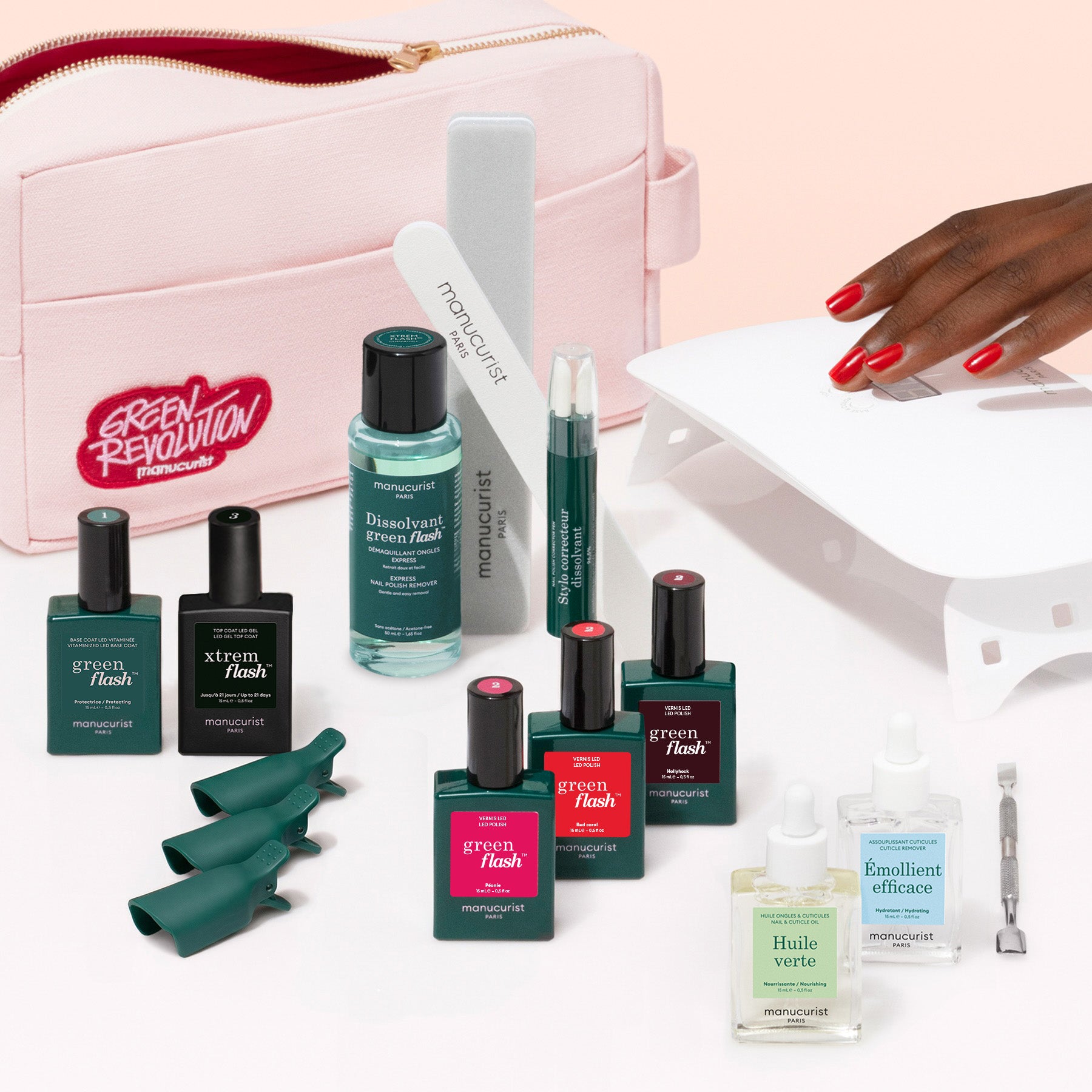 manucurist-green-flash-trousse-addict-kit-semi-permanent-led-21-jours image 1