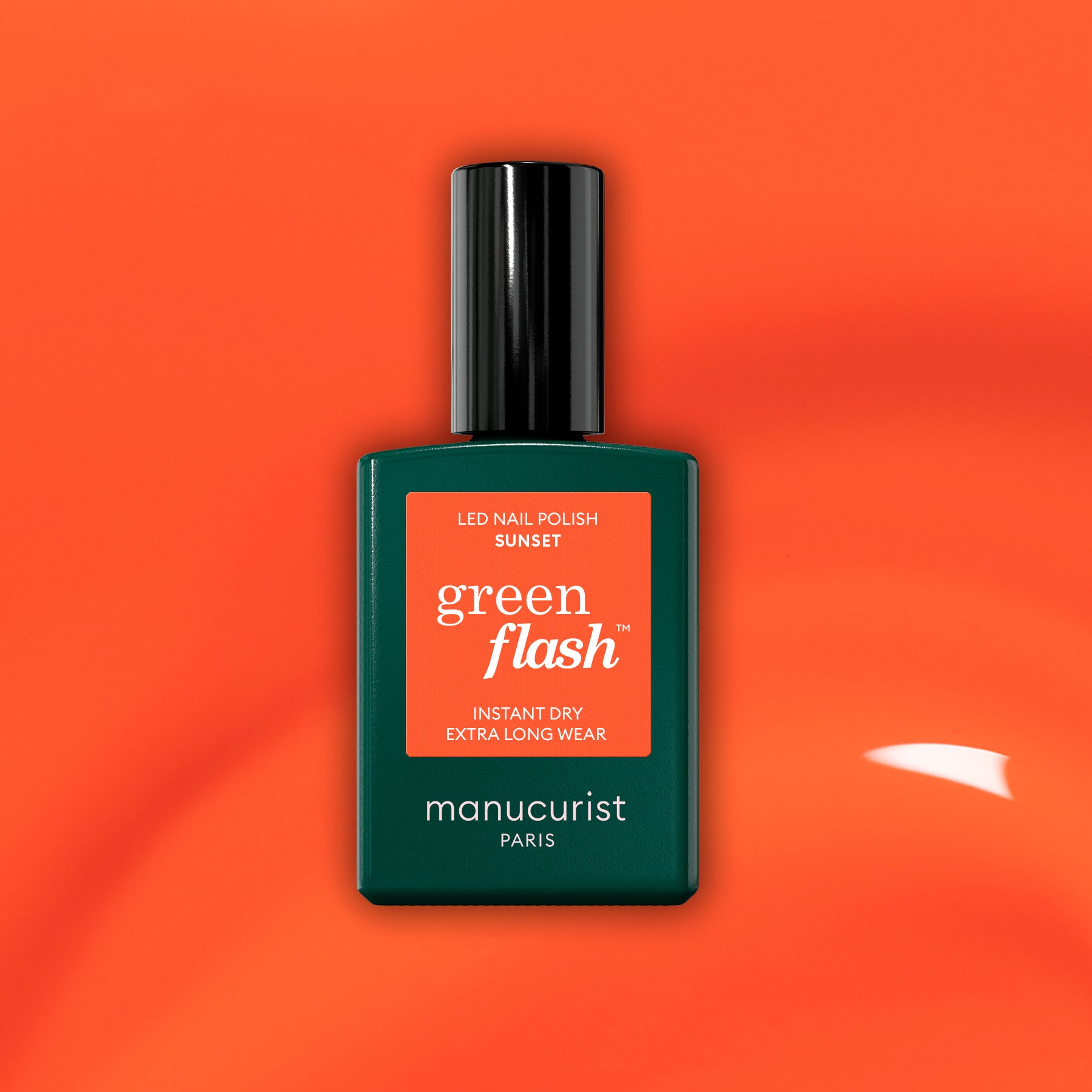 manucurist-green-flash-sunset-semi-permanent-orange-corail image 1