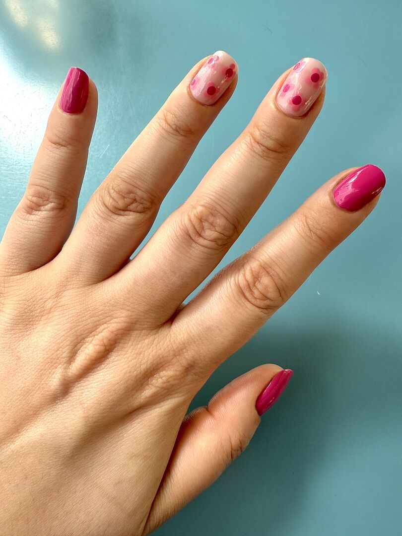Joli bleu-rosé