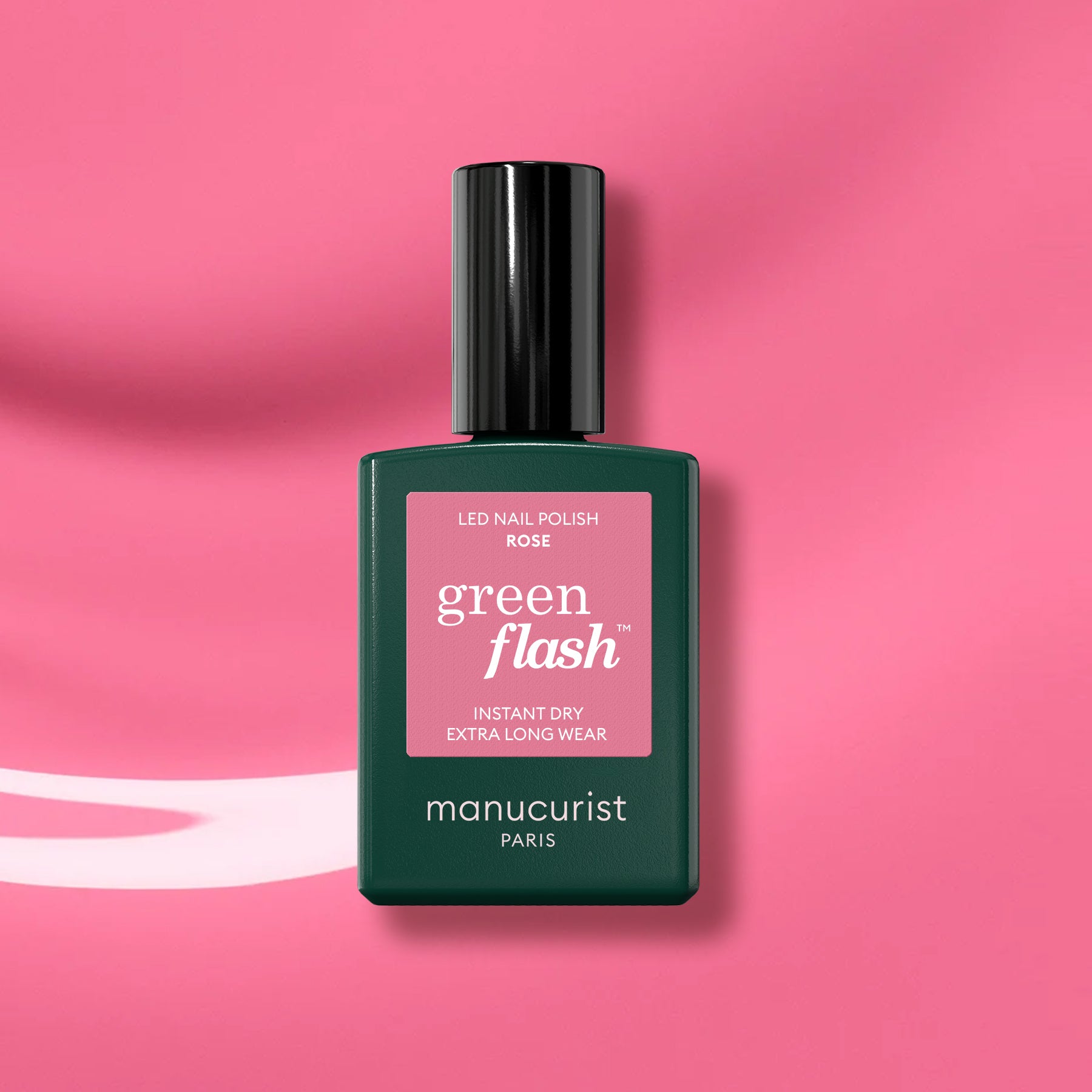 manicurist-green-flash-vernis-semi-permanent-rose-rose-vif image 1