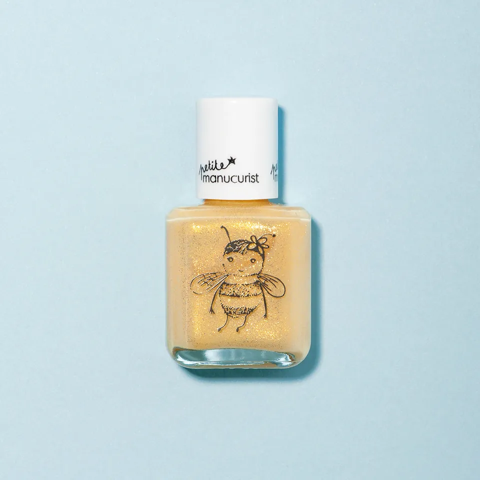 manicurist-pia-l-abeille-vernis-enfant-jaune-paillet-l-eau image 1