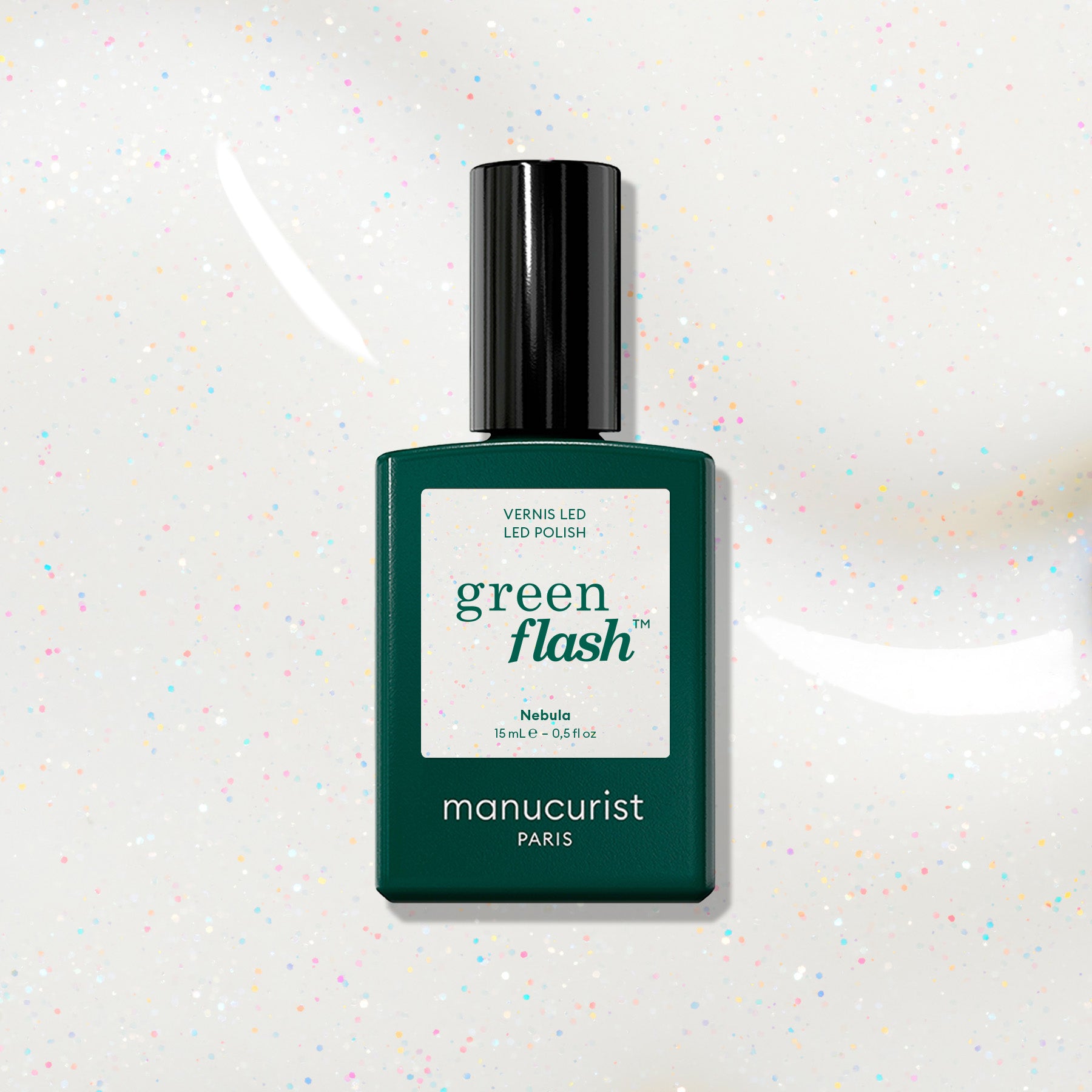 manicurist-green-flash-nebula-vernis-semi-permanent-blanc-iris image 1