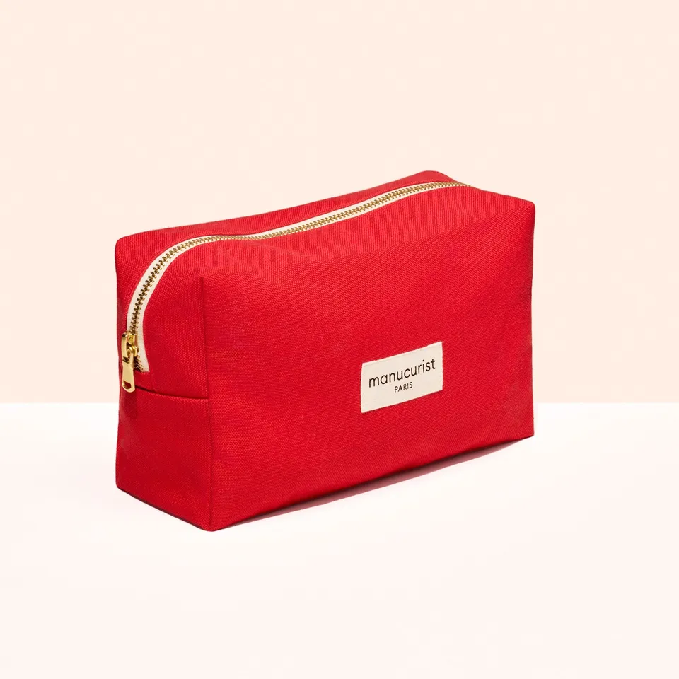 manicurist-accessoires-trousse-rouge-coton-bio image 1