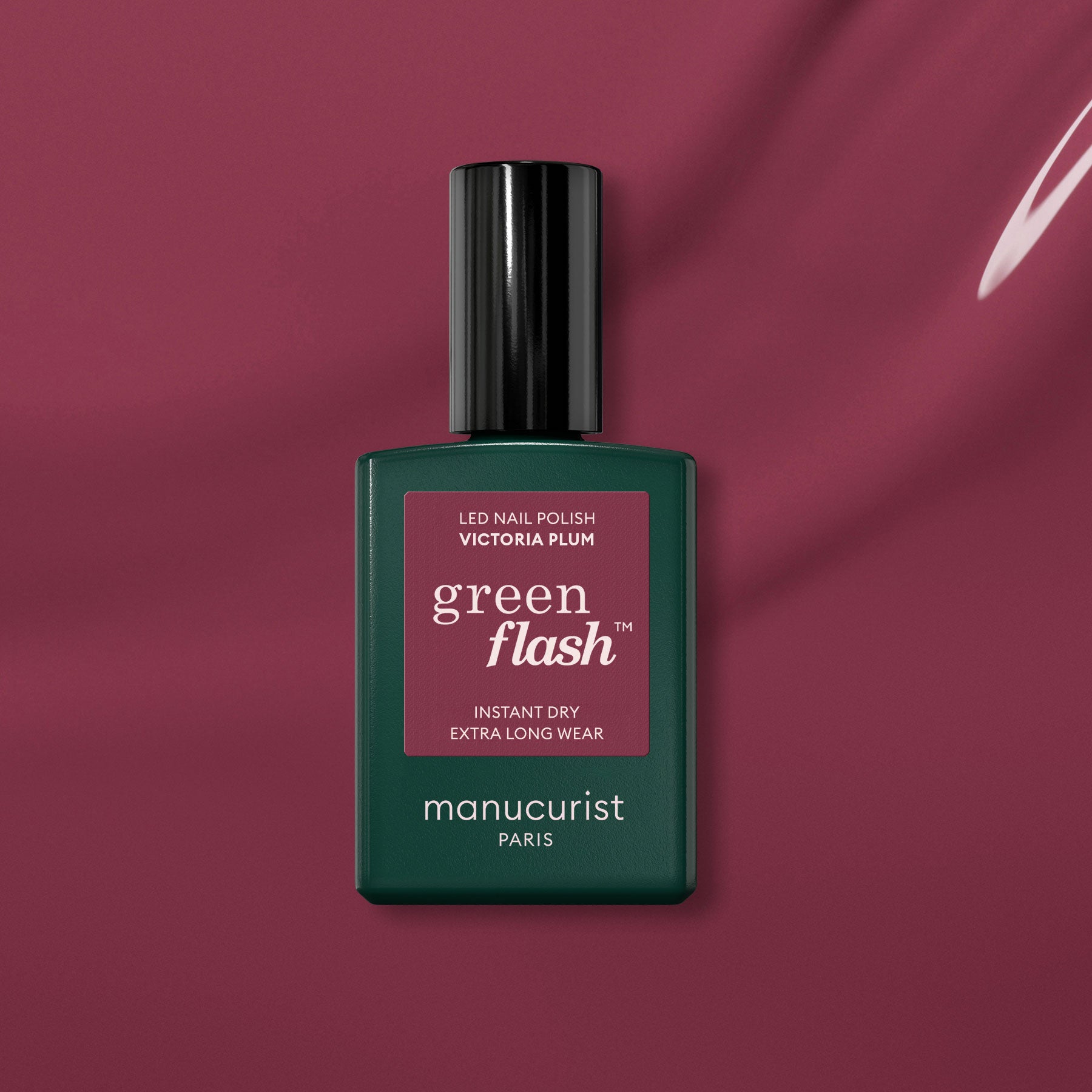 manicurist-green-flash-victoria-plum-vernis-semi-permanent-prune image 1