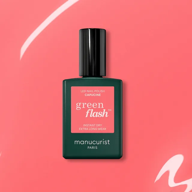 manicurist-green-flash-capucine-vernis-semi-permanent-corail image 1