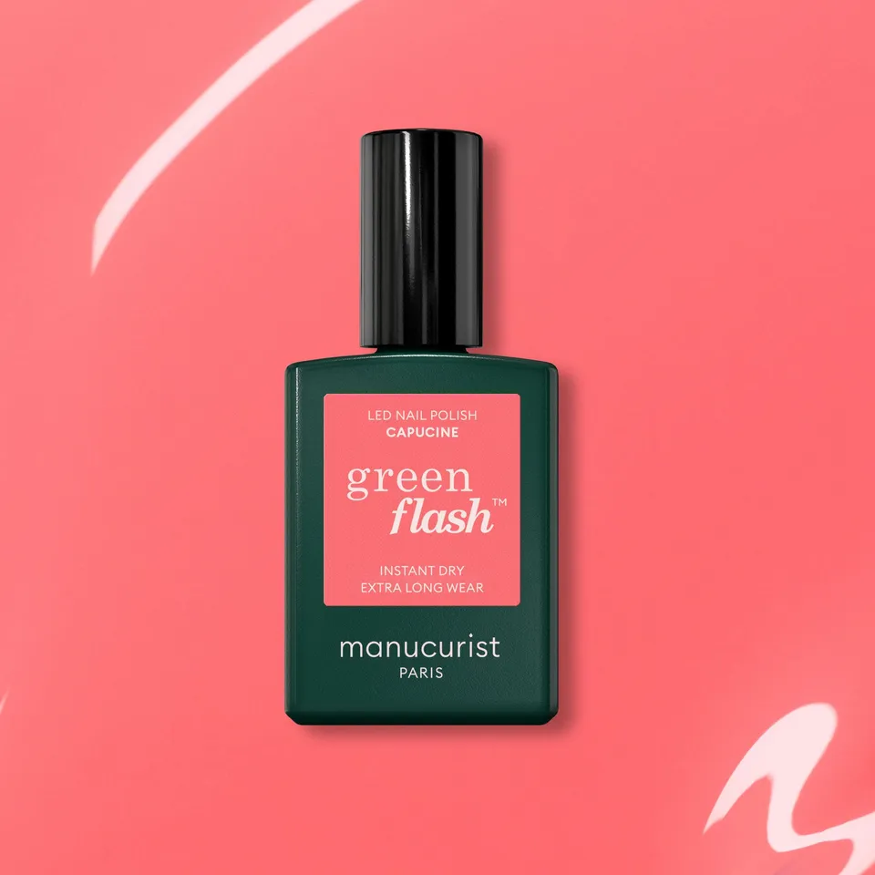 manicurist-green-flash-capucine-vernis-semi-permanent-corail image 1
