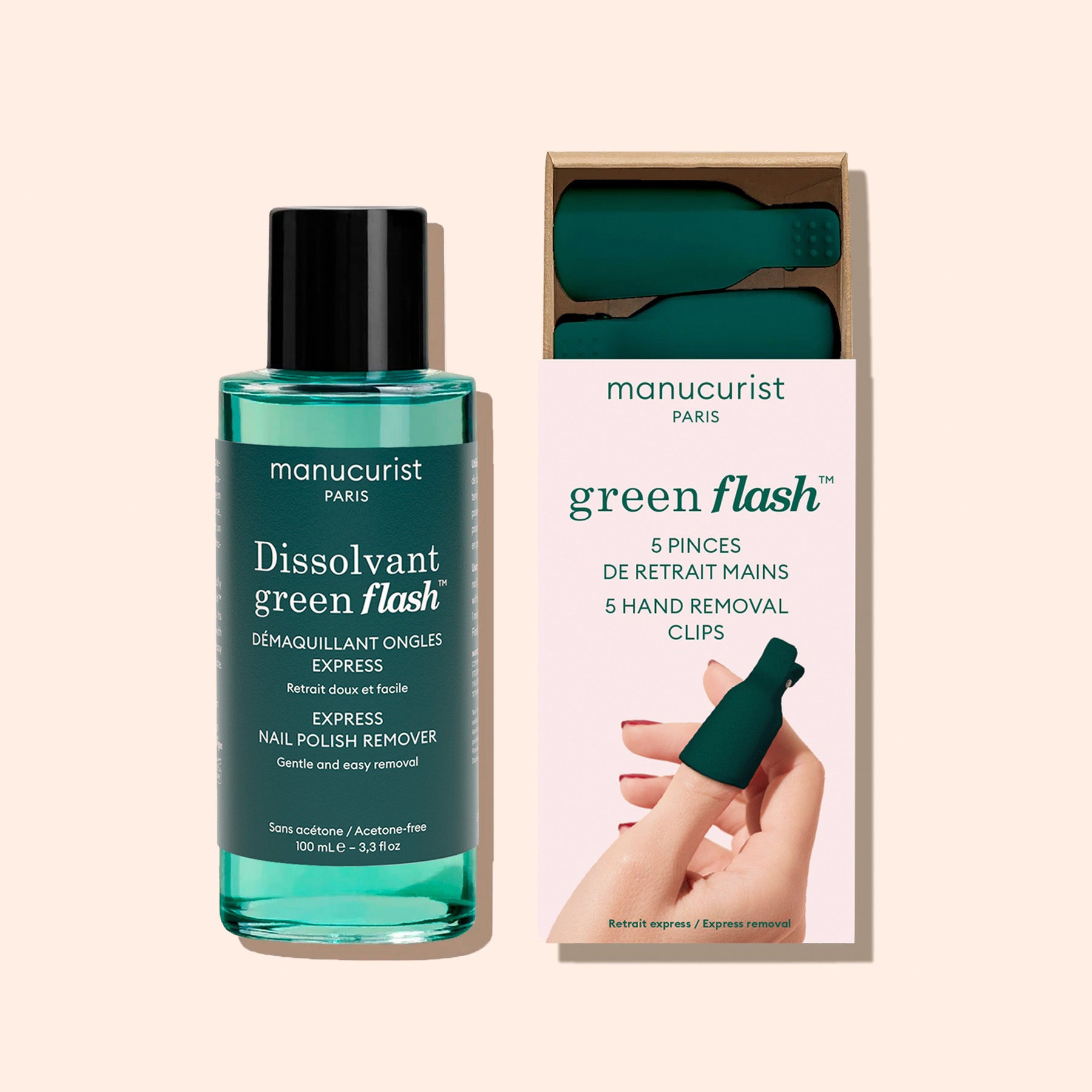 manicurist-green-flash-duo-dissolvant-doux-pinces-retrait image 2