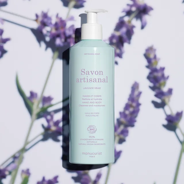 manucurist-soins-savon-artisanal-lavande-vraie-500ml-bio image 1