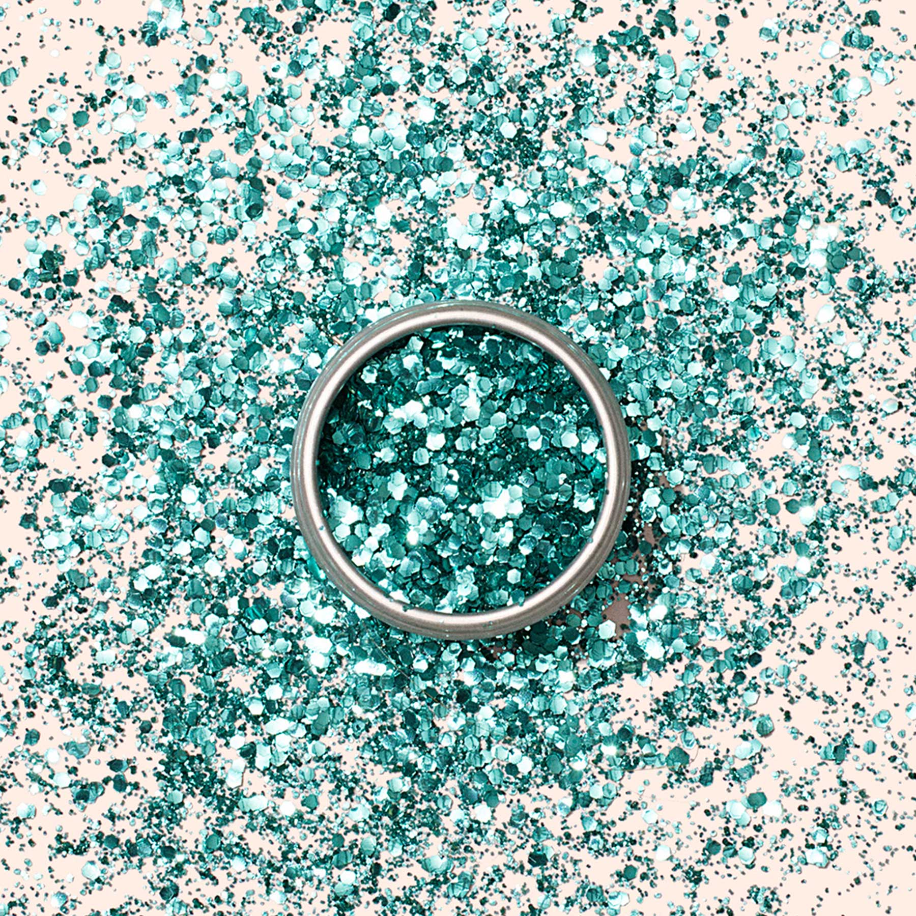 manicurist-paillettes-biod-gradables-turquoise-nail-art-bleu image 1