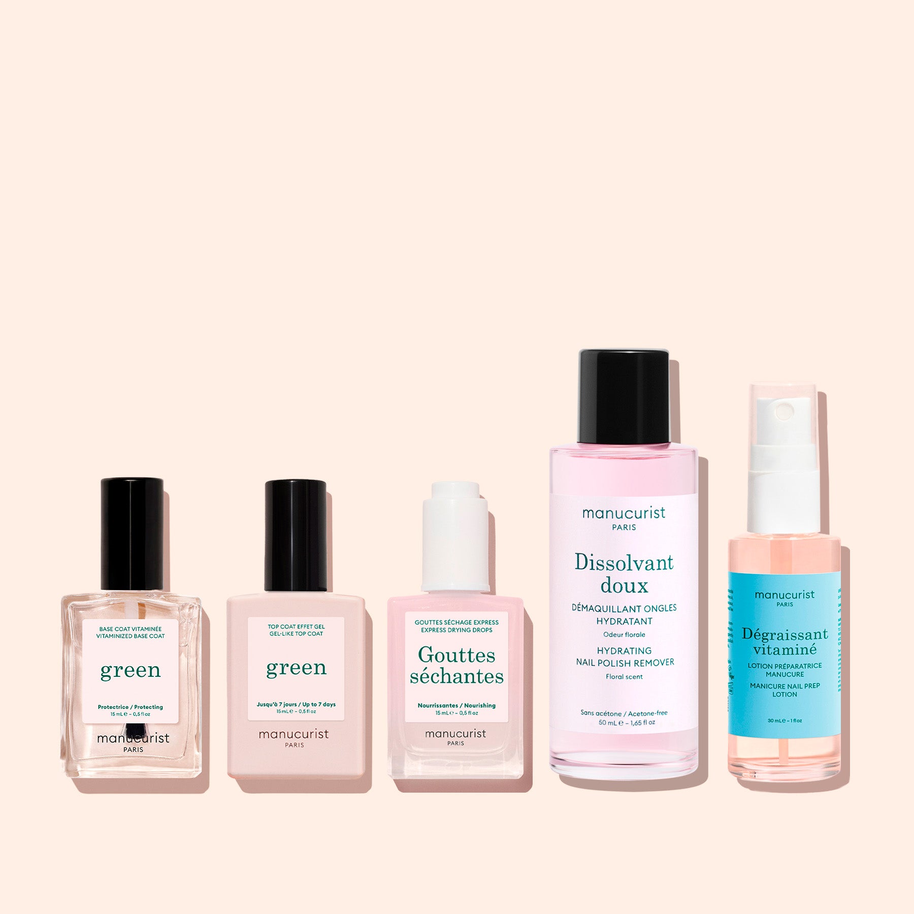 manicurist-green-trio-base-top-dissolvant-doux-kit-vernis-7-jours image 8
