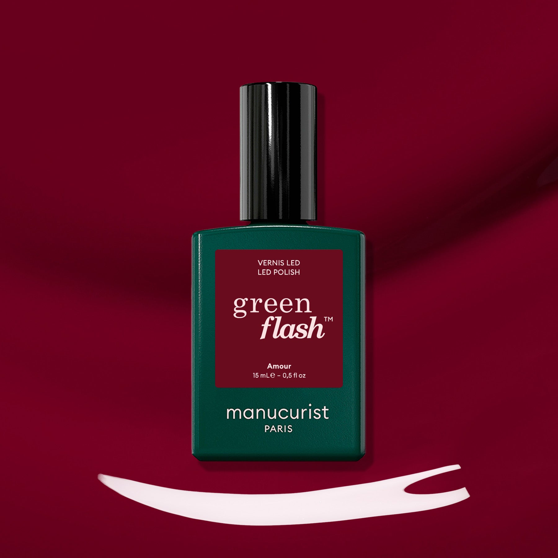 manicurist-green-flash-vernis-semi-permanent-amour-bordeaux image 1
