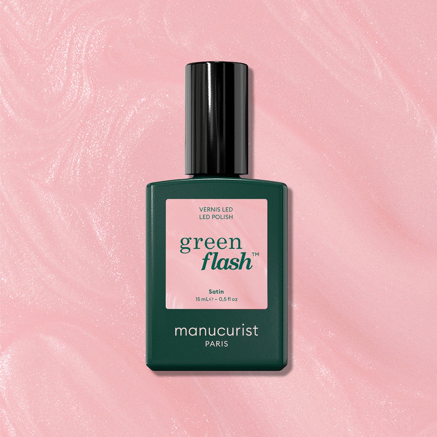 manucurist-green-flash-satin-vernis-semi-permanent-ros-nacr image 1