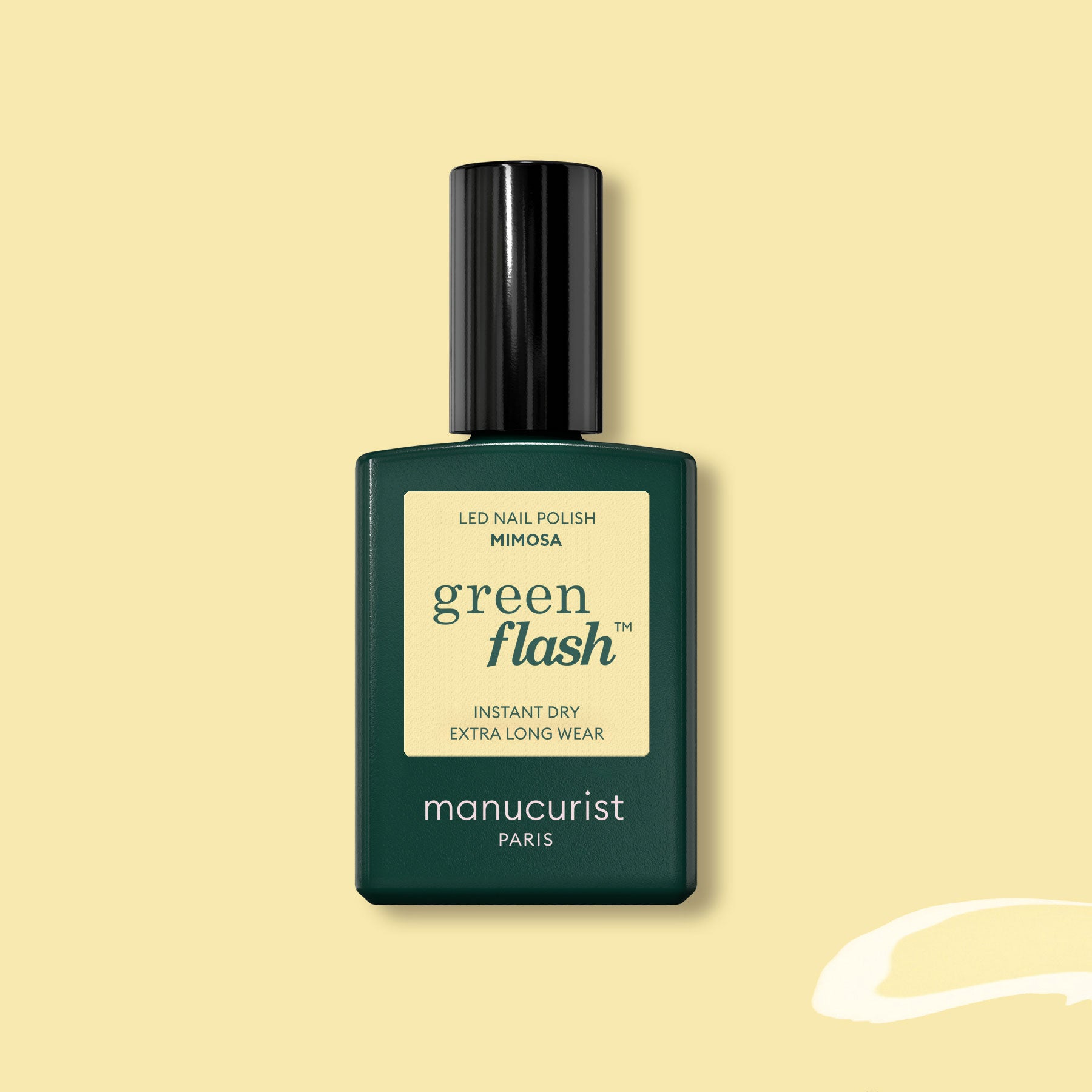 manicurist-green-flash-vernis-semi-permanent-mimosa-jaune-pastel image 1