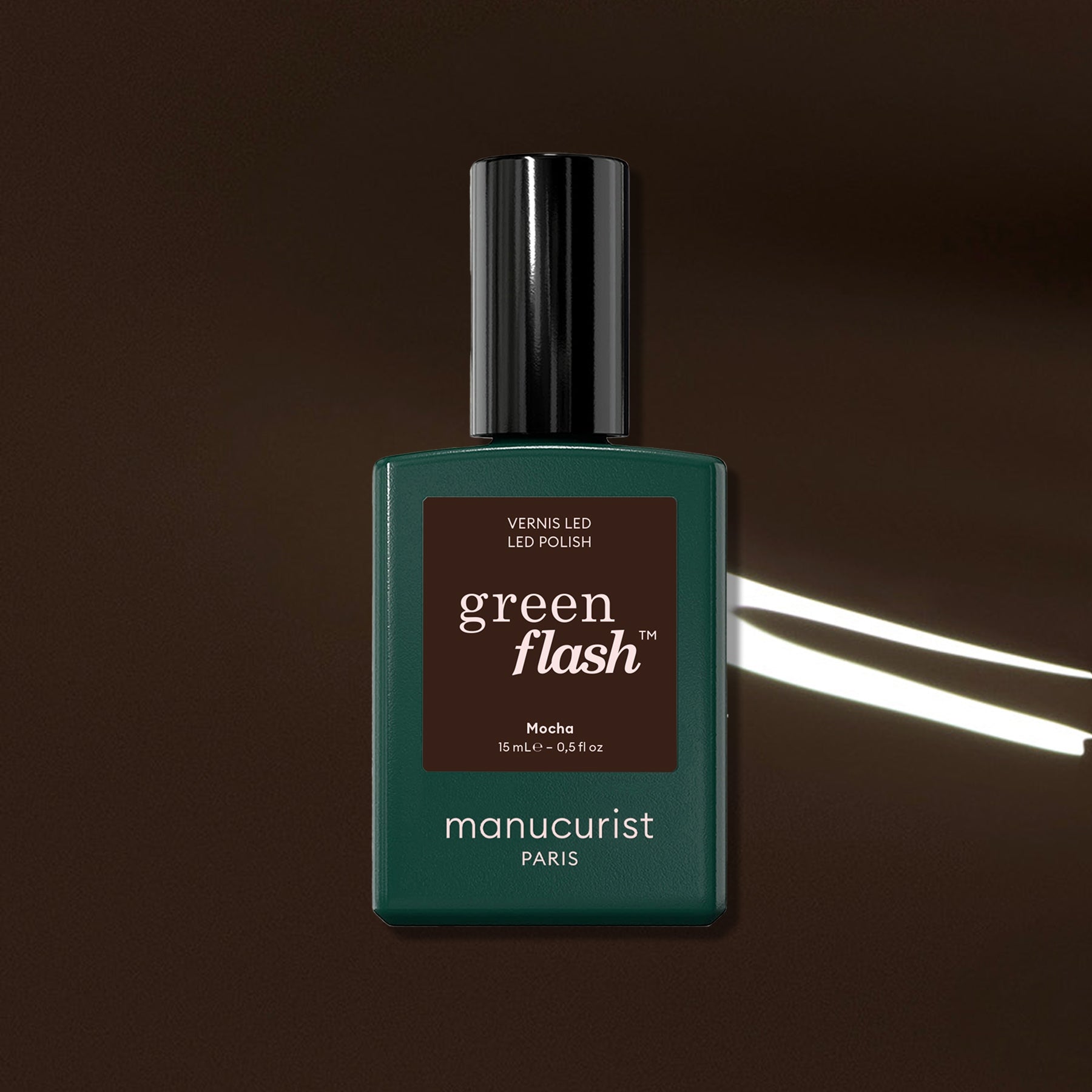 manucurist-green-flash-mocha-vernis-semi-permanent-marron image 1