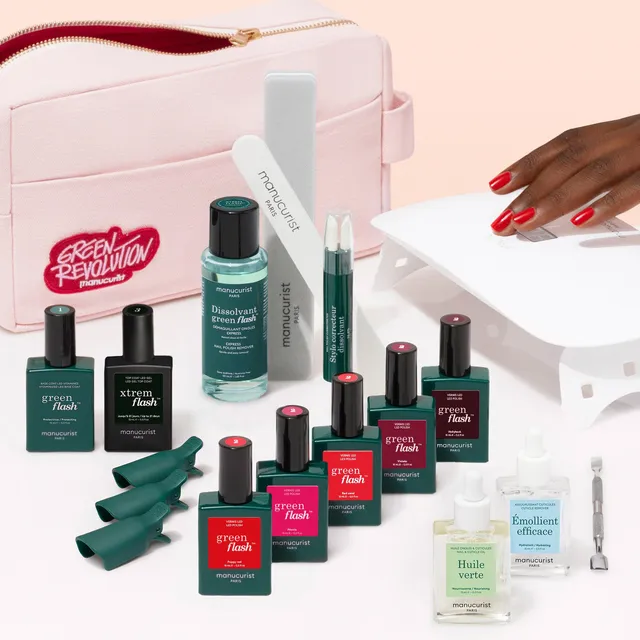 manucurist-green-flash-trousse-super-addict-kit-semi-permanent-led-21-jours image 1