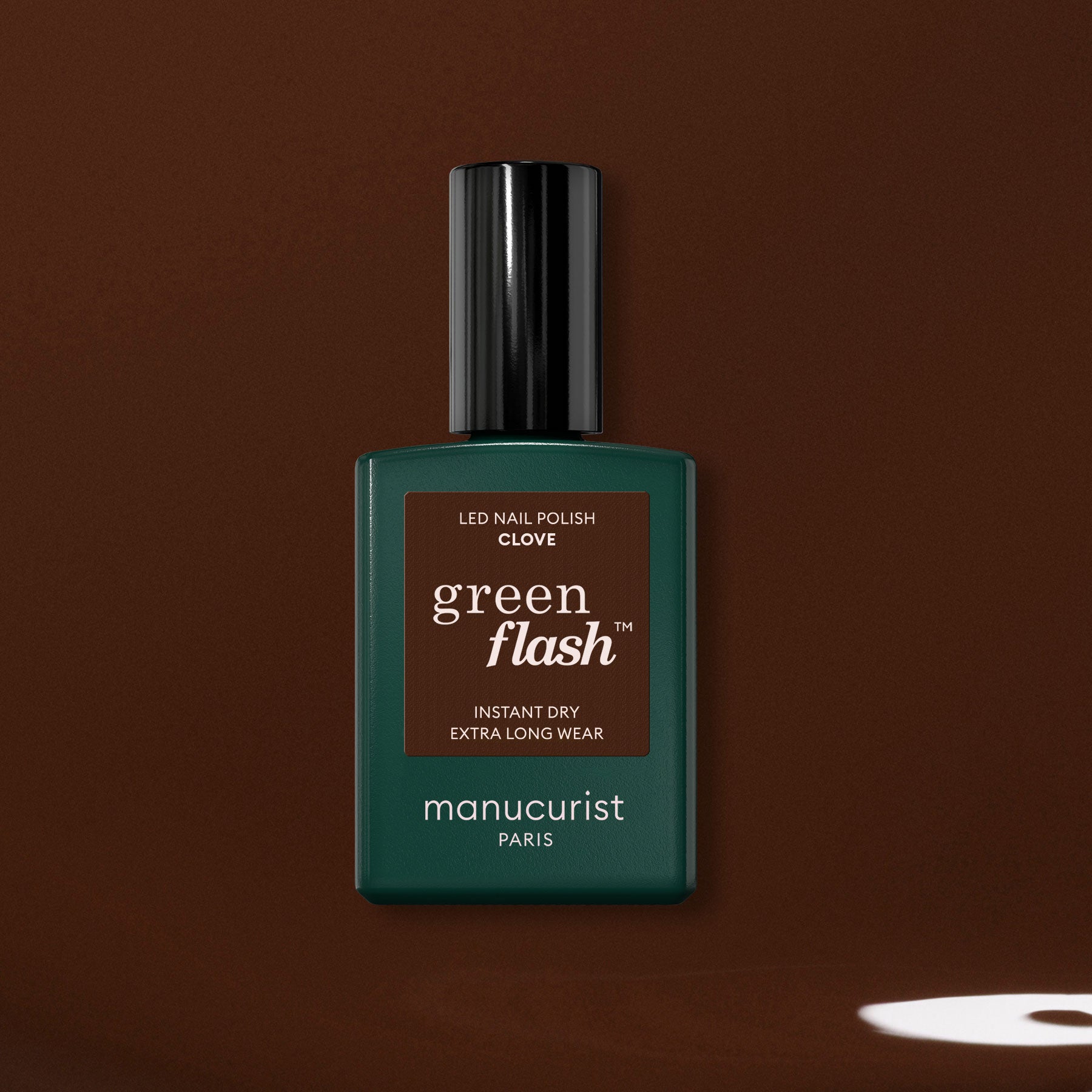 manicurist-green-flash-vernis-semi-permanent-clove-marron-opaque image 1