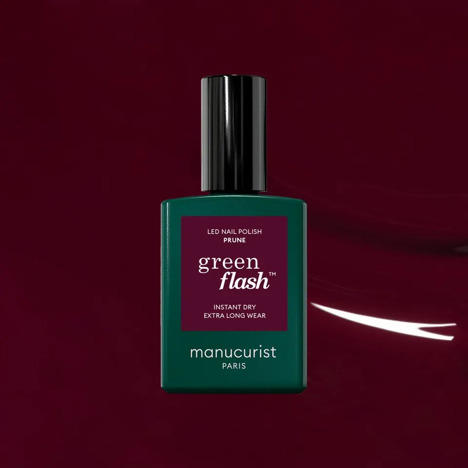 manicurist-green-flash-prune-vernis-semi-permanent-bordeaux image 1