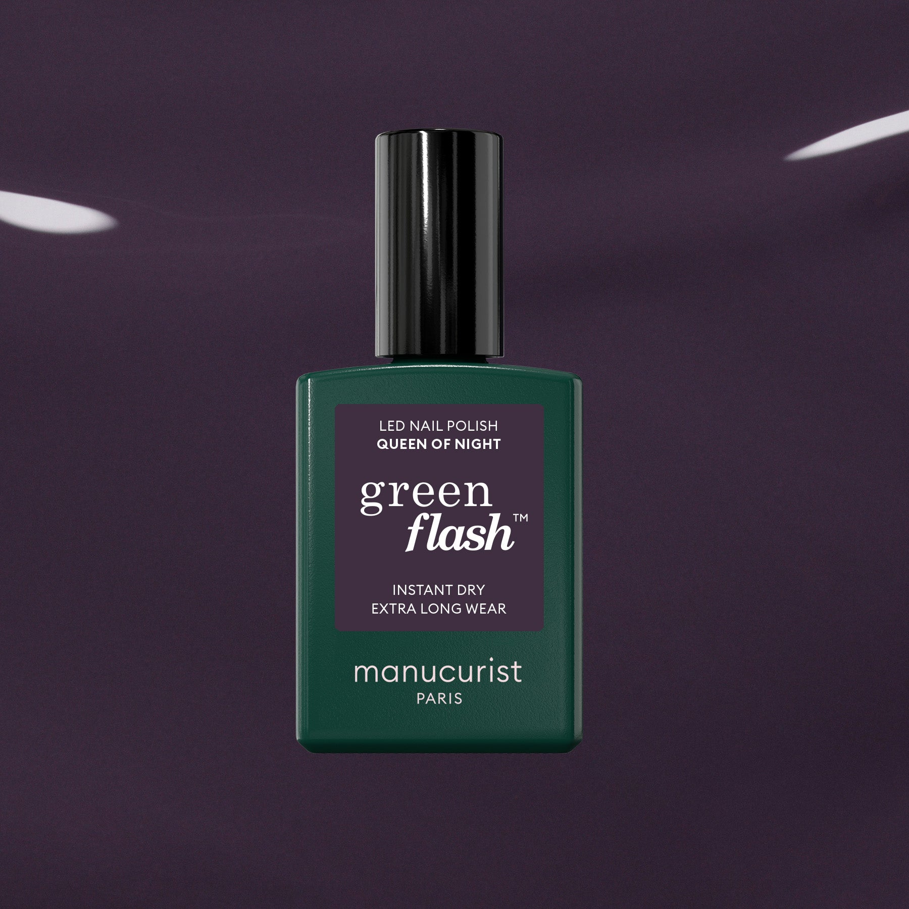 manicurist-green-flash-queen-of-night-vernis-violet-gris image 1
