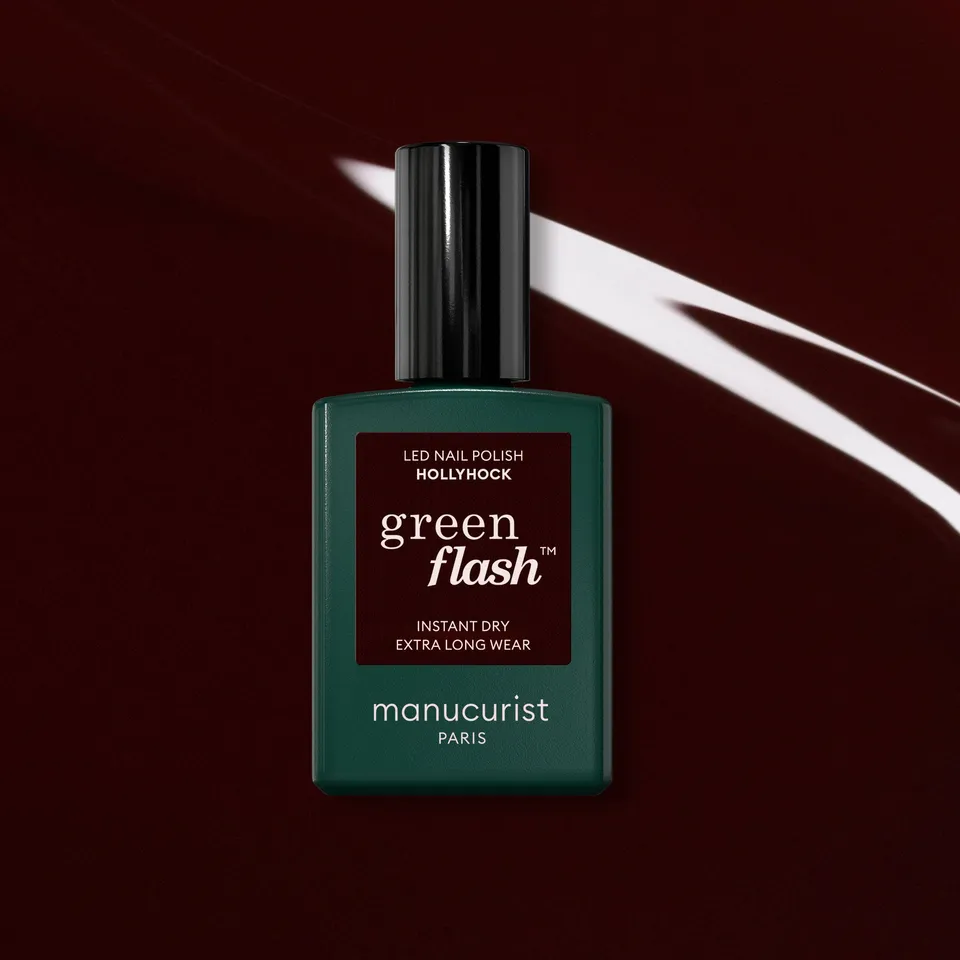 manucurist-green-flash-hollyhock-vernis-semi-permanent-bordeaux image 1