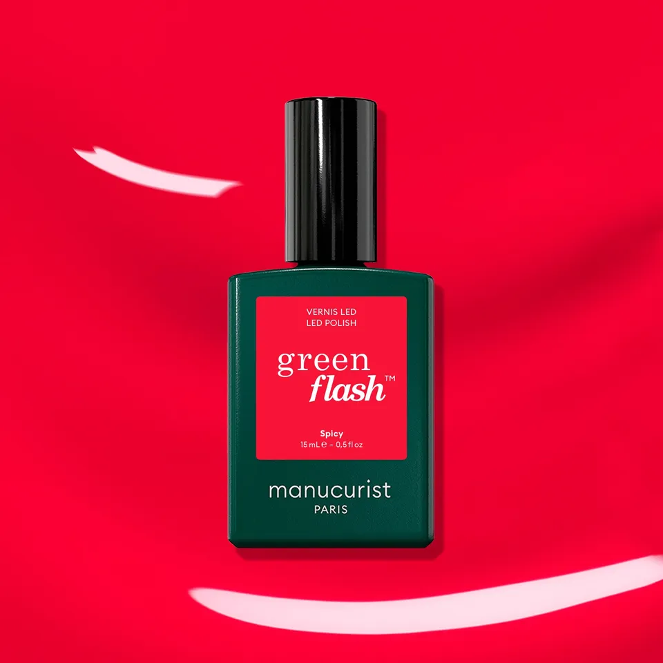 manicurist-green-flash-vernis-semi-permanent-spicy-rouge-pop image 1