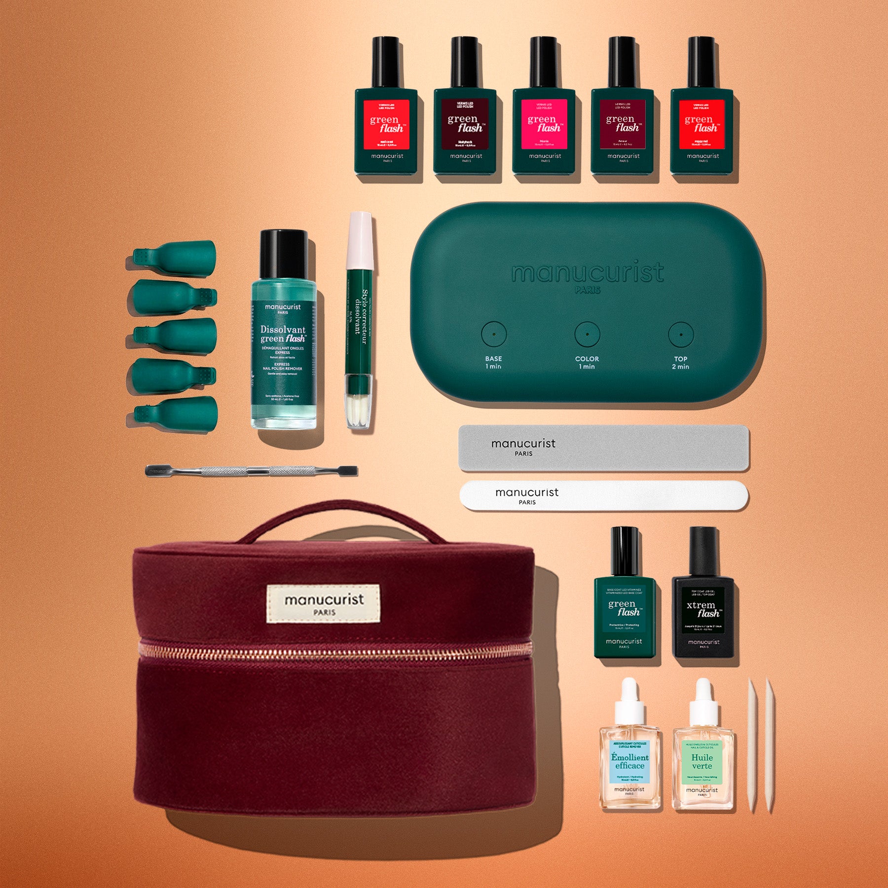 manucurist-green-flash-trousse-super-addict-kit-lampe-led image 2