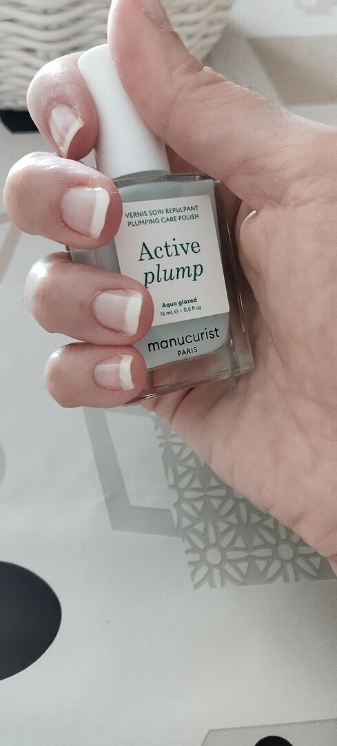 Manucurist Active Plump Aqua Glazed vernis soin collagène nacré