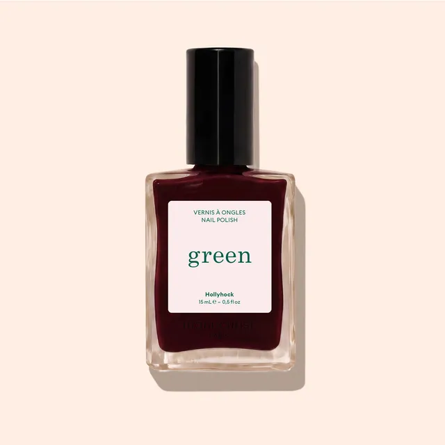 manucurist-green-hollyhock-vernis-rouge-noir-opaque-15-ml image 1