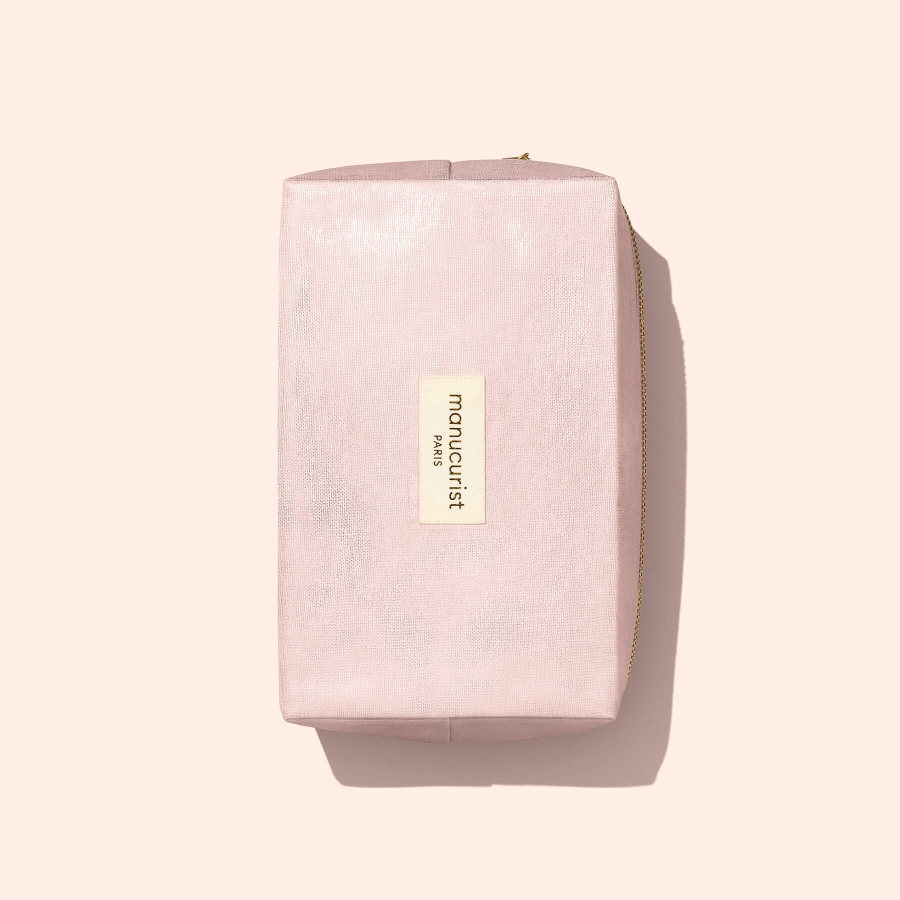 manicurist-trousse-lurex-rose-pochette-manucure-scintillante image 2